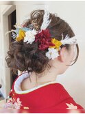 成人式ヘアセット / シニヨンアレンジ　振袖セット