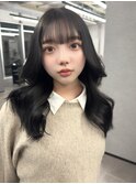 透明感黒髪