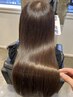 似合わせカット+艶カラー+コスメストレート￥38500～