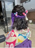 【卒業式ヘア】　編み込みハーフアップ　　畑瀬彩華