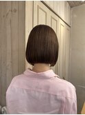 艶と丸みで魅せる、ミニマムボブ◎