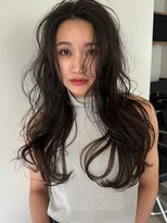 ハーパーズ 渋谷(harpers)&nbsp;アッシュブラックハイレイヤーロング