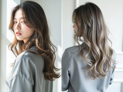 新規★【ケアブリーチ使用】外国人風ダブルカラー（全頭ブリーチ）￥13200