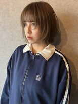 イトシテ&nbsp;顔まわりレイヤーボブ×くすみベージュ