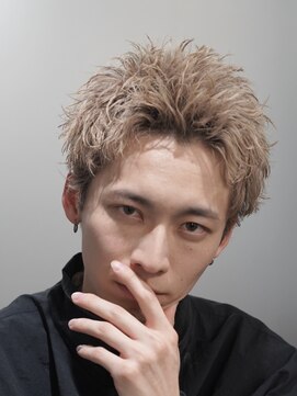 フィフス トウキョウ (fifth TOKYO) 渋谷スパイキーショートブリーチWカラーメンズヘアアップバング
