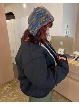 【 YUCCA 】大人可愛い/オレンジカラー×パーマ