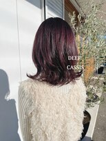 ヘアーサロン ヴィアルス 松原店(hair salon VIARS)&nbsp;ミディアムレイヤー×ディープカシス