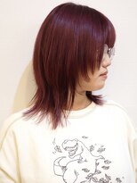 モリオ フロム ロンドン 成増店&nbsp;【morio成増/宇佐美】ミディアムレイヤー×ピンクパープル◎