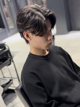 アウル 心斎橋(owl) センターパート/フェザーパーマ/フェザーショート/メンズパーマ