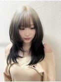 ホワイトブリーチ/デザインエンドカラー/京都駅美容室