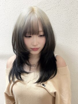 ルルズ(LULUS) ホワイトブリーチ/デザインエンドカラー