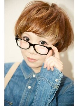 ヘアーアンドアトリエ マール(Hair&Atelier Marl) 【Marl】ゴールドベージュのショートボブ