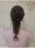 ロングの方必見の編みおろしヘア＊