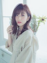 マリー 美容室 所沢店(mary) 暗髪色っぽセミディ