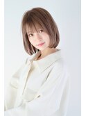 ☆ ベージュ ＆ 透明感カラー ☆小顔ワンカールボブ☆