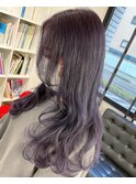 ヨシンモリ/ロングレイヤー/ラベンダー/ケアブリーチ