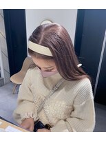 エヌプラス(N+)&nbsp;黒髪グラデヘアーオリーブグレー小顔に見せるヘアココアベージュ