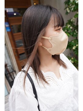 ボアップ 新居浜店(boappu) #インナー#ミディアム #ミルクティー #イヤリングカラー