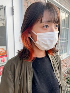 ユイマァル 連島店(YUIMARL) 【YUIMARL 連島店】イヤリングカラー×オレンジ