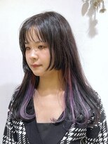 レクタ(recta)&nbsp;インナーカラー ラベンダー 顔周りカット