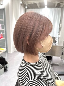 アルマバイロサ(ALMA by ROSA) ピンクベージュ×ぷつっとボブ/担当rui