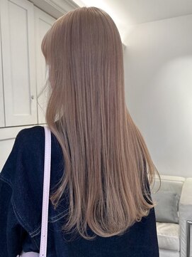 ベレーザ 渋谷(BELEZA) 3813ミルクティーアッシュ艶髪シルキーベージュハイトーンカラ