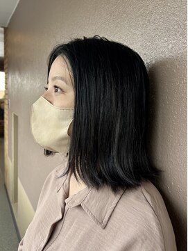 テーラヘアー 幕張本郷店(TELA HAIR) 外ハネミディアムグレーアッシュ