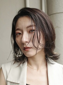 カムジーヘッドカミノウラ(COMEGHEAD KAMINOURA) ダブルカラーミルクティーベージュカラーブルーブラックブリーチ