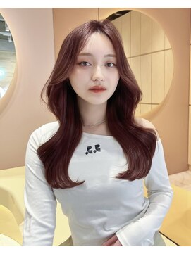 グロー 大宮(GLROW) □ 韓国大宮顔周りレイヤーカットハッシュカットワンホンヘア