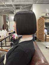 アオゾラヘアー フジサキグウ(AOZORA HAIR FUJISAKIGU) ナチュラルボブ
