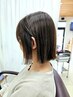 カット＋ヌルカラー（臭いも刺激もなく褪色しずらく白髪染めに特化しお勧め）