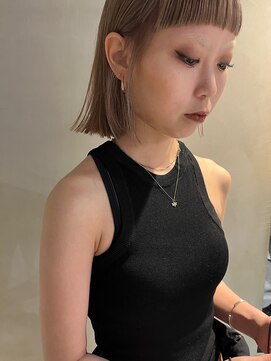 天神美容室 【KASUMI天神美容室】グレージュハイトーン×海外レイヤー