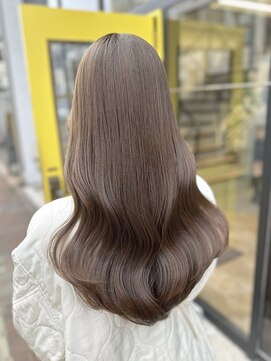 ミリ(mm) レイヤーカット オリーブベージュ カラー 韓国 髪質改善 仙台