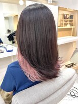 ハル 泉中央(hal)&nbsp;インナーカラー@ペールピンク