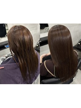 他店で断られた髪も、あなたの髪質に合わせた施術で自然なさらツヤストレートに