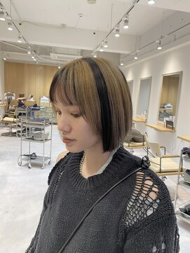 モーント(MOND) ボブ×ブロックカラー