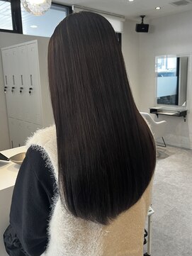 エルモ(ELMO.) 地毛風カラー/ブラックブラウン