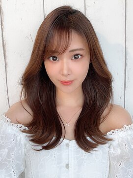 アフロート エル 錦糸町(AFLOAT L) 【20代30代】さりげないナチュラルレイヤー/小顔/黒髪/暗髪