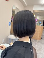 ソルバイシーループユナイテッド(soru by C-LOOP UNITED) 顎下3センチ前下り切りっぱなしボブ