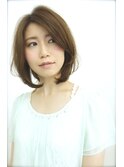大人可愛いカジュアルボブ（北澤）