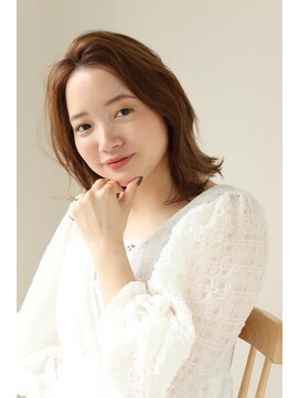 エクリフルール(equri fleur) 【イルミナカラーサファリ】　かきあげ前髪ミディアム