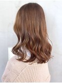 ベージュウェーブ_マロンベージュAラインボブ_ba320414