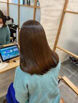 ジーナ 天神(Zina)&nbsp;[Zina西通り]髪質改善/グレージュカラー/暗髪/艶髪/鎖骨ミディ