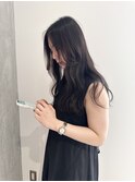 YOKE  大人ロングレイヤー小顔アッシュグレーラフウェーブ