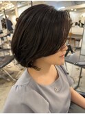 朝のスタイリング5分　レイヤーボブ　パーマ【HINA】