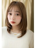 韓国風レイヤーミディ内巻きワンカールTb7大宮20代30代40代