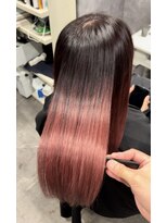 ナナシ(nanac)&nbsp;髪質改善トリートメント＋カシスピンクカラー