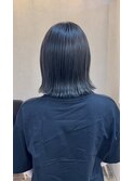 【立川】切りっぱなしボブ×ダークラベンダー【髪質改善】