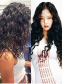 【白石】Blackpinkジェニーロングスパイラルパーマカーリー原宿