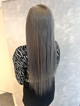 ガルボヘアー 名古屋栄店(garbo hair) #プルエクステ#エクステ#グレー#ブリーチ#ギャル#ハイトーン